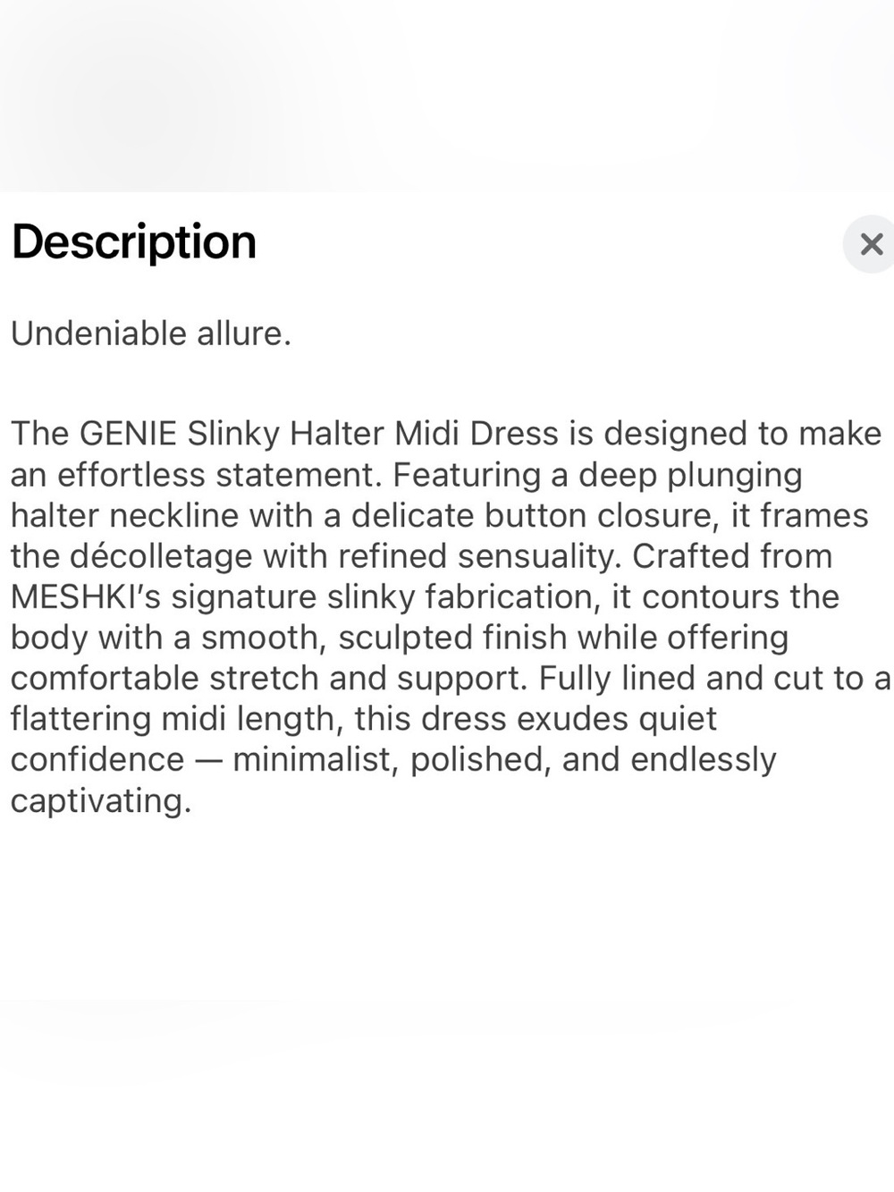 MESHKI US Genie Slinky Halter Midi Dress - Picture 8 of 8